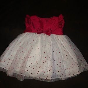 Beautiful Red and White dress for baby!